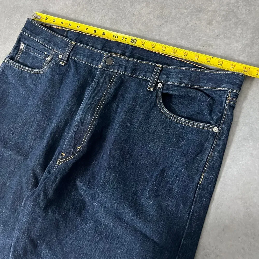 Straight Leg Levi's 505 Classic Fit Jeans Mens Denim Size: 44x36